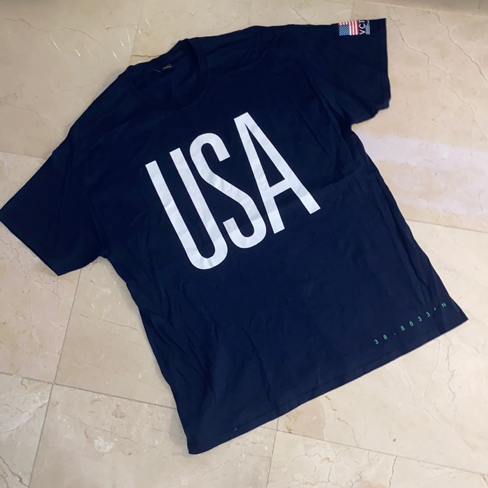 VCTRY Navy USA Tee Shirt